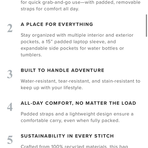 United by Blue (R)evolution™ 25L Convertible Carryall Backpack Tote Bag - Picture 5 of 5